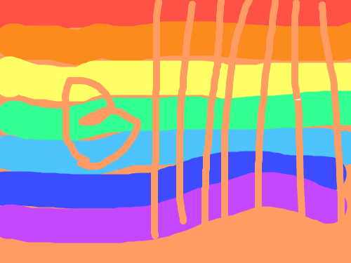 무지개-홍승민 : 심원초 무지개 스케치판 ,sketchpan