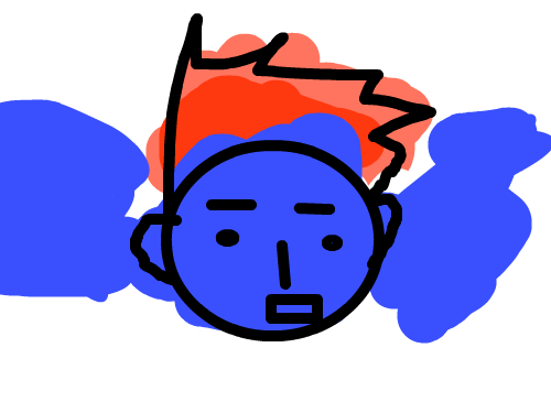 표정-장민제 : 분노만 있음 스케치판 ,sketchpan