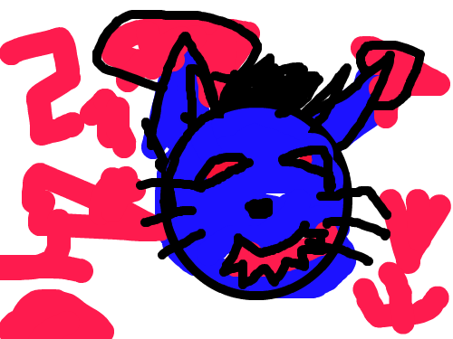 고양이-조혜은 : 얼굴 흙인-백인 스케치판 ,sketchpan