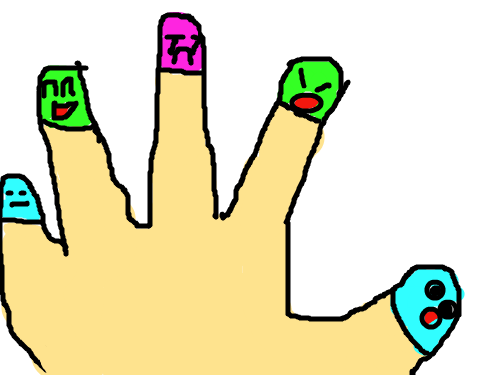 손-송유진 : 여려가지 손표정 스케치판 ,sketchpan