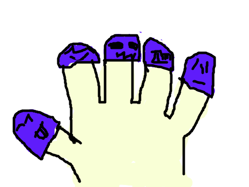 손가락 - 조혜은 : 그냥 그림 스케치판 ,sketchpan