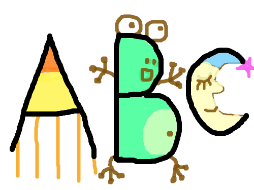 ABC-선생님 : 알파벳을꾸며보아요~ 스케치판 ,sketchpan