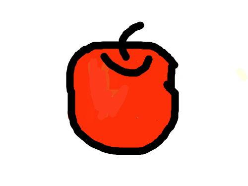 사과-오재원 : 연습인데 참 잘 그린것같다. 스케치판 ,sketchpan