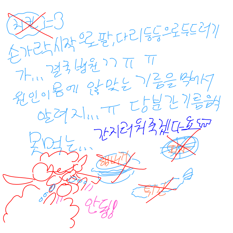 ...ㅠㅠㅠ.. : ...ㅠㅠㅠ음식가려먹어야된다능 스케치판 ,sketchpan