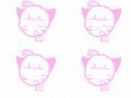 잠꾸러기샤무 : 잠만자는우리샤무>ㅁ 스케치판 ,sketchpan