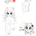앤오님 드.. : 앤오님 드린 그림..! 은 짤랴버렸네요 스케치판 ,sketchpan