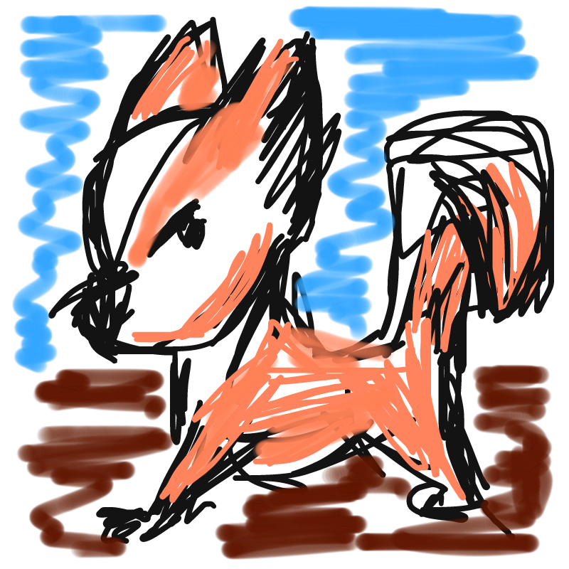 fox : fox 스케치판 ,sketchpan