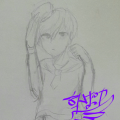 시험지낙서.. : 시험지낙서중 1개 오늘그린거☆ 스케치판 ,sketchpan
