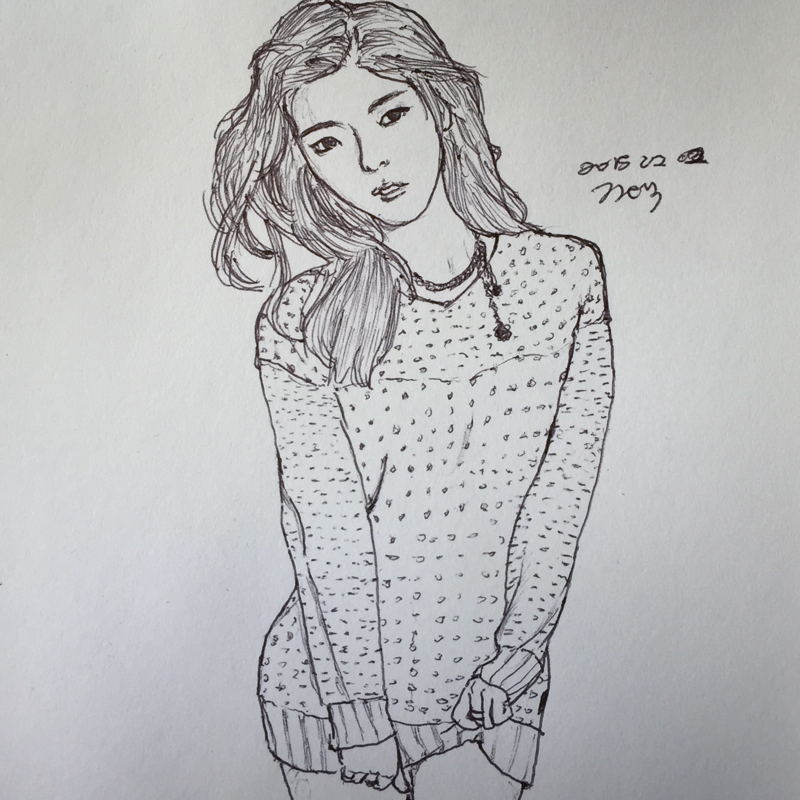 얼굴이 좀 .. : 얼굴이 좀 크다. 스케치판 ,sketchpan