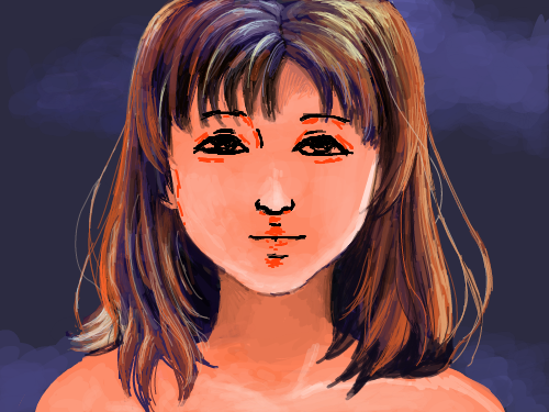 여자 : 기울어진.. 스케치판 ,sketchpan