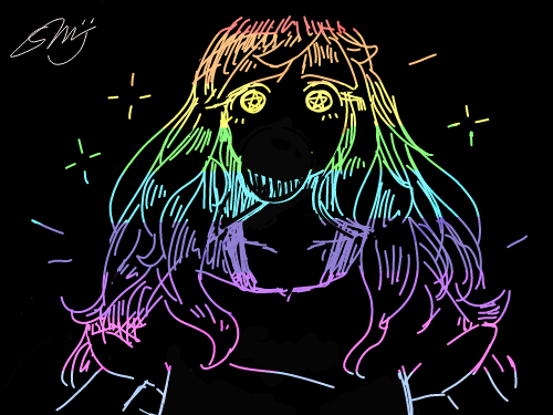 무지개 그.. : 무지개 그림 스케치판 ,sketchpan