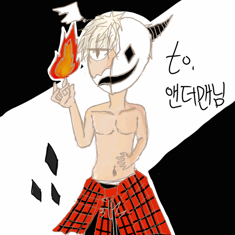 앤더매님께.. : 앤더매님께서 신청한 캐릭터를 최선을 다해서 그린거에모 늦어서 죄송 하고요 받아주세요(할 일 넘 많아 한숨( 스케치판 ,sketchpan