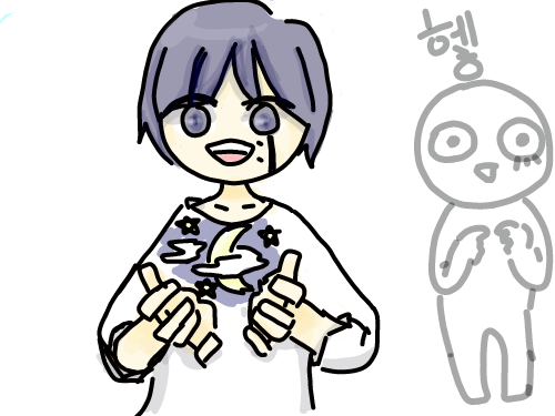 그...그림.. : 그...그림체를바꾸어보았써여 스케치판 ,sketchpan