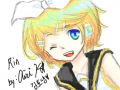 Kagamine Rin : sort of in a slump..but thats k this is just a doodle anyway 스케치판 ,sketchpan