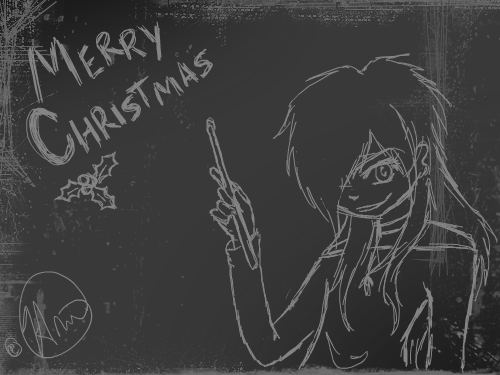 Merry Christmas : Just a line art of a character I have wishing everyone a merry christmas. To see more of my art, go to ame-abunai.deviantart.com 스케치판 ,sketchpan