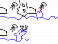 상어의발란 : 상어가사람의고추를먹었다 스케치판 ,sketchpan