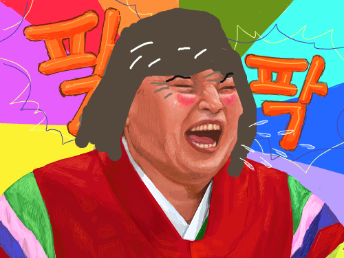 할머니강호동 : 할머니강호동 스케치판 ,sketchpan