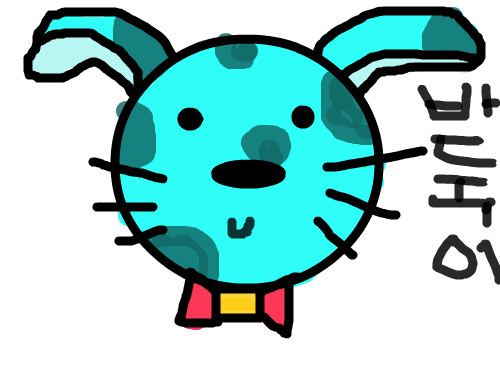 0814-백지윤 : 강아지 그리기 스케치판 ,sketchpan