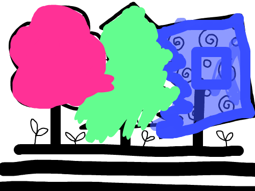 배진석-1 : 나무 그리기 스케치판 ,sketchpan