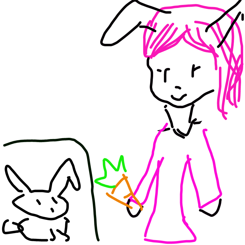 대충 그린 .. : 대충 그린 토끼 의인화 스케치판 ,sketchpan