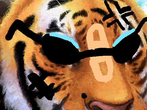 호랑이 : 호랑이하하 스케치판 ,sketchpan