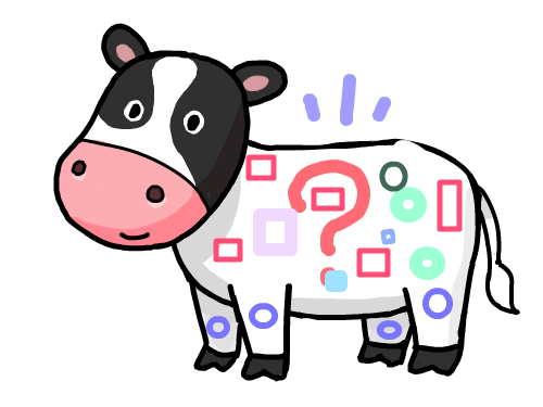 도형 젖소 : ..... 스케치판 ,sketchpan