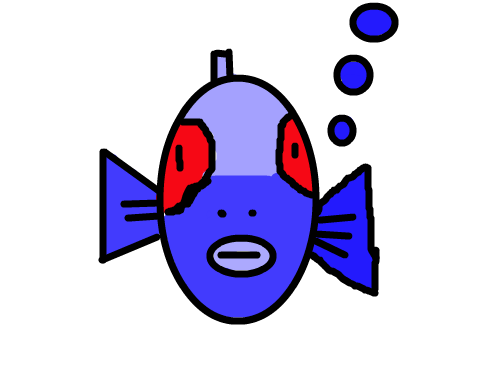 반쪽 색깔 물고기 : 반쪽 색깔 물고기 스케치판 ,sketchpan