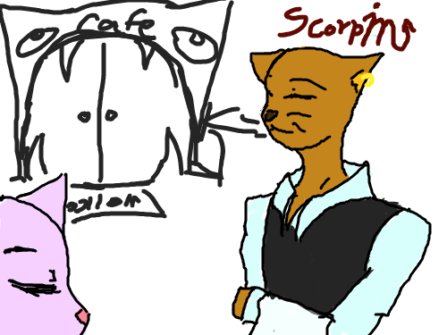 고양 : 고양이카페이런거 공모되는건가> 스케치판 ,sketchpan