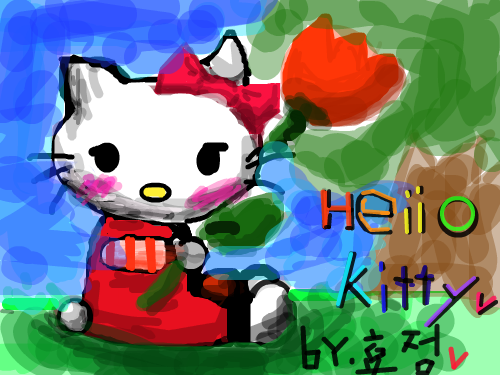 헬로 키티 : 첫작품인데.. 어떨지 모르겠네요..그냥 정성껏 올렸어요.. 제발 나쁜댓글은 삼가주세요...ㅠㅠ헬로키티 첫작품입니다..^^ 스케치판 ,sketchpan