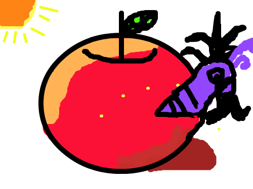 벌레있는사과 : 할아버지벌레가있다 스케치판 ,sketchpan