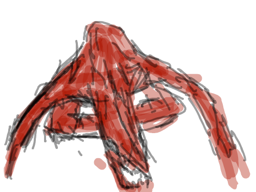 새우 : 등이굽어 슬프구나 스케치판 ,sketchpan