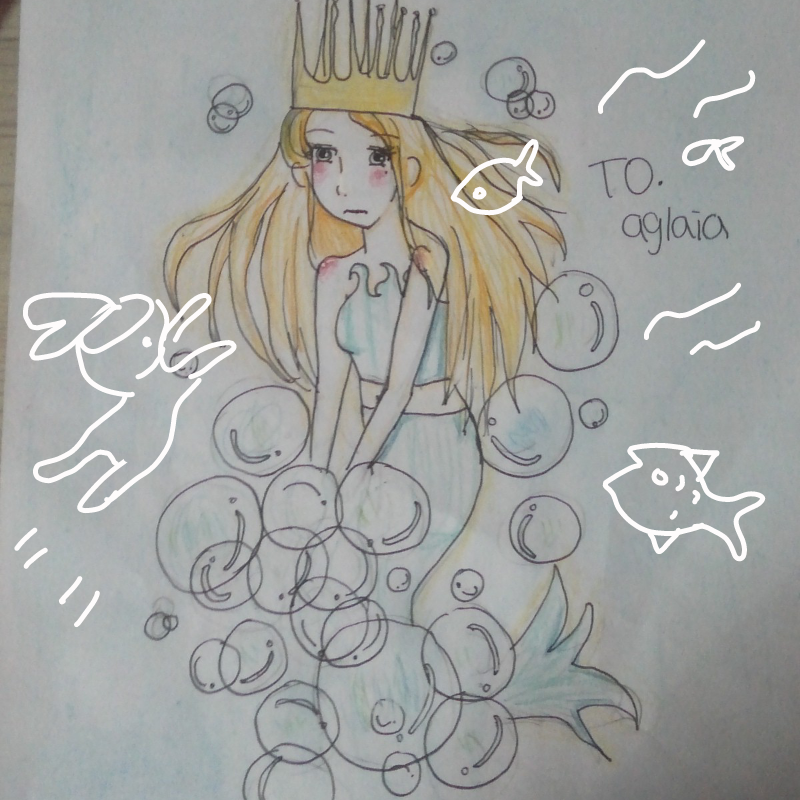 ye rim님이 .. : ye rim님이 그려준 물속의 여왕....고마워요♡♡♡ 스케치판 ,sketchpan
