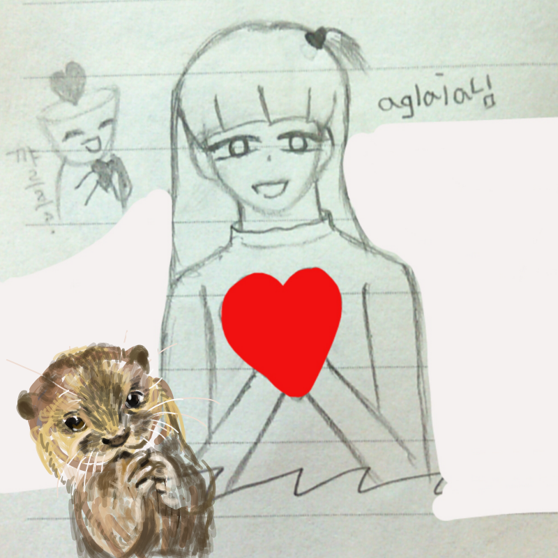 수달s님이 .. : 수달s님이 그려주신...고마워요♡♡♡ 스케치판 ,sketchpan
