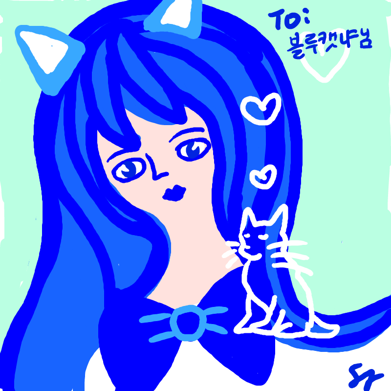 블루캣냐님.. : 블루캣냐님께♡♡♡ 스케치판 ,sketchpan