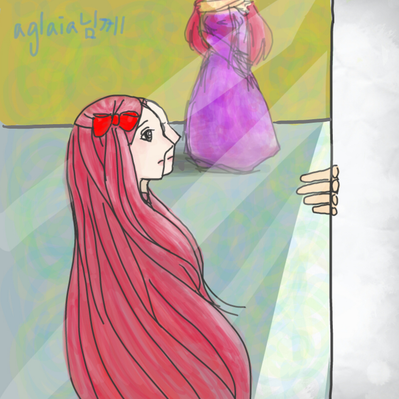 Ha.L 님이 .. : Ha.L 님이 그려주신 그림...거울보는 여자 ♡♡♡ 고마워요 스케치판 ,sketchpan