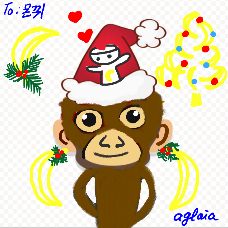 몬뀌크리스.. : 몬뀌크리스마스 스케치판 ,sketchpan