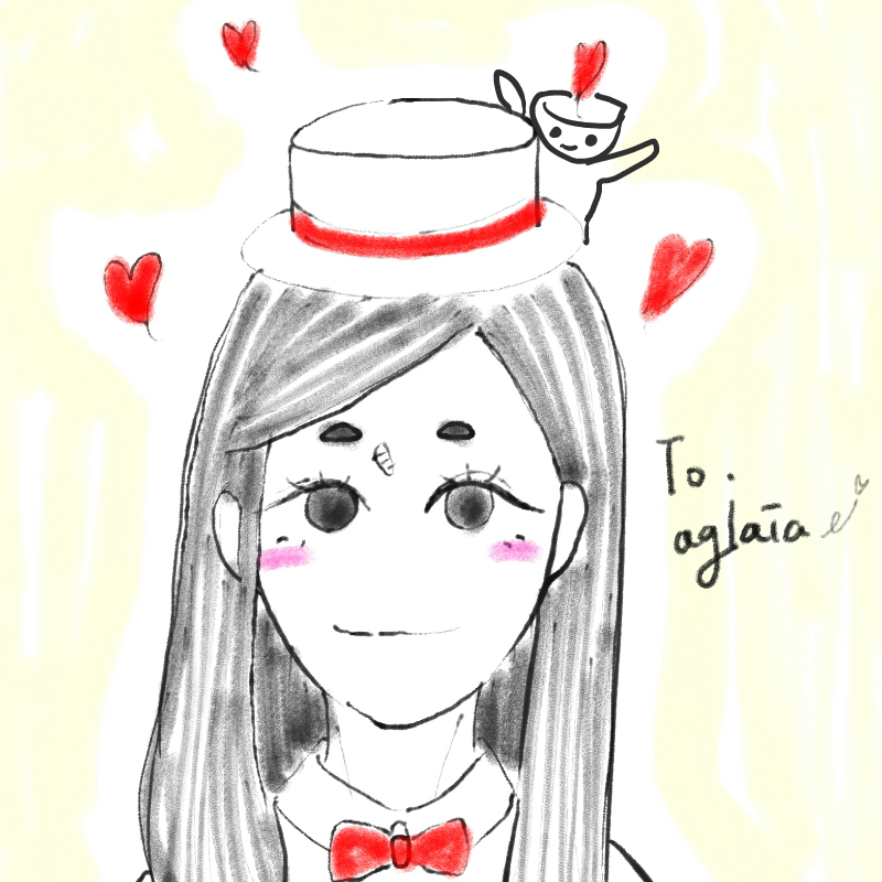 볼우물이 .. : 볼우물이 그려준 사랑이 의인화...모자가 어울려..고마워♡♡♡ 스케치판 ,sketchpan