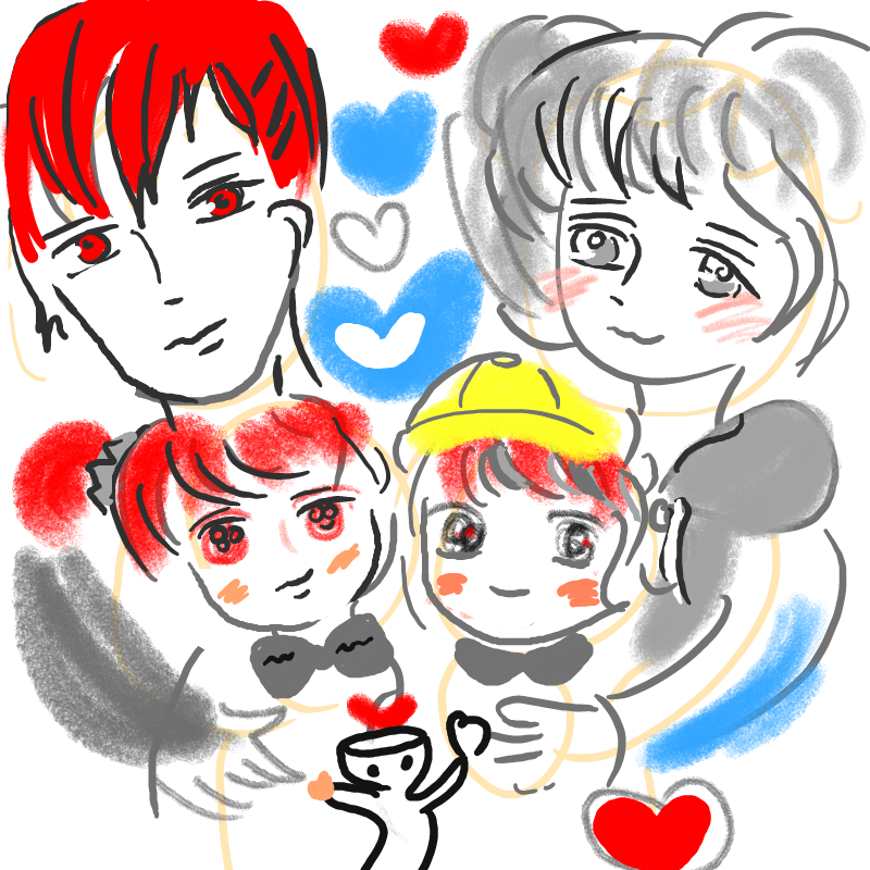 여우리님 .. : 여우리님 가족사진♡♡♡  가족은 사랑이에요♡ 스케치판 ,sketchpan