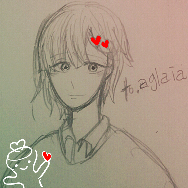 이키라님이.. : 이키라님이 그려주신 사랑이 의인화...고마워요♡♡♡ 스케치판 ,sketchpan