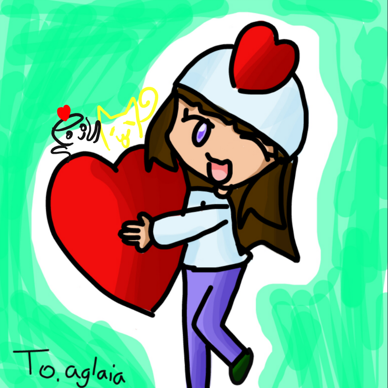 노란캣이 .. : 노란캣이 그려준 사랑이 의인화...고마워요♡♡♡ 스케치판 ,sketchpan