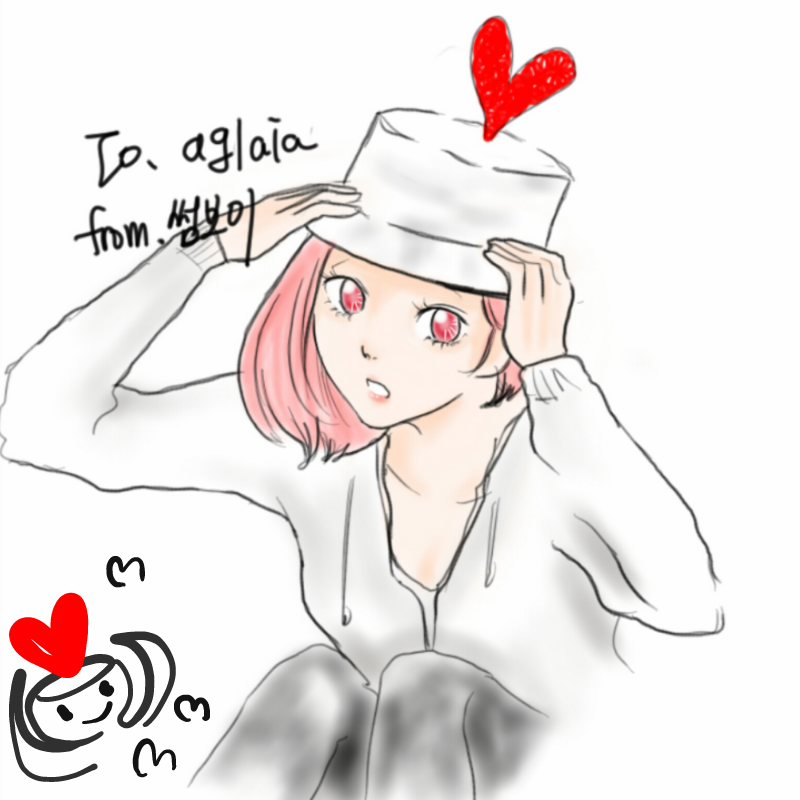 썸보이님이.. : 썸보이님이 그려주신..고마워요♡♡♡ 스케치판 ,sketchpan