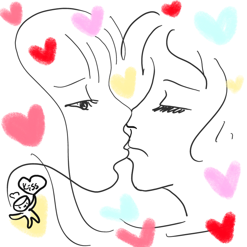 kiss (사.. : kiss (사랑) 스케치판 ,sketchpan