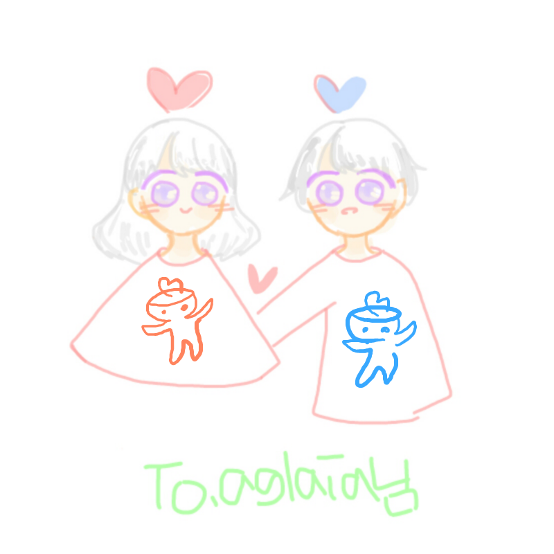 빨간 늑대.. : 빨간 늑대님이 그려주신 리퀘..고마워요♡♡♡ 스케치판 ,sketchpan