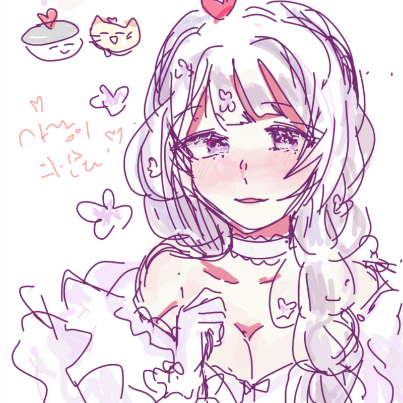 시퐁님이 .. : 시퐁님이 그려주신 사랑이 의인화..고마워요♡♡♡ 스케치판 ,sketchpan