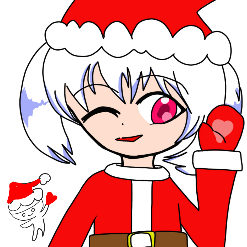 애나루님이.. : 애나루님이 그려주신 사랑이 의인화..성탄에 어울리게 그려주셔서 고마워요..즐거운 성탄 화이팅♡♡♡ 스케치판 ,sketchpan