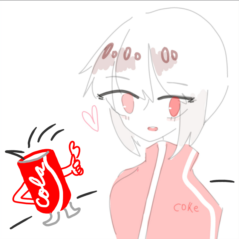 하양님이 .. : 하양님이 그려준 콜라 의인화..고마워요♡♡♡ 스케치판 ,sketchpan