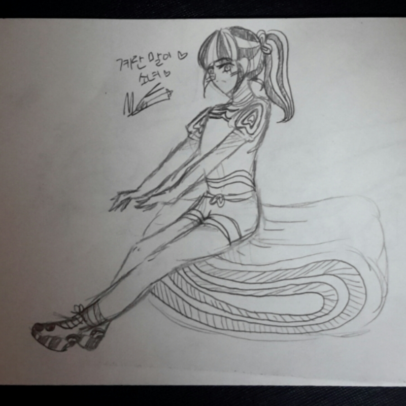 Ritratto님.. : Ritratto님이 그려주신 계란말이 의인화..고마워요♡♡♡ 스케치판 ,sketchpan