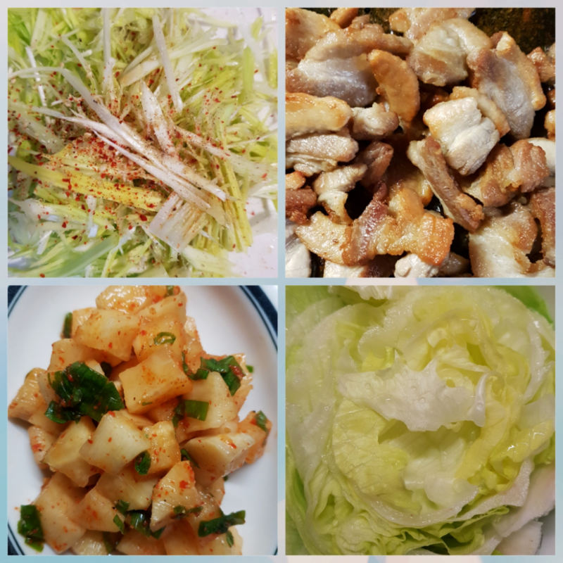 배는 고프.. : 배는 고프고..짜장면은 없고 간단하게
 삼겹살로.. 스케치판 ,sketchpan