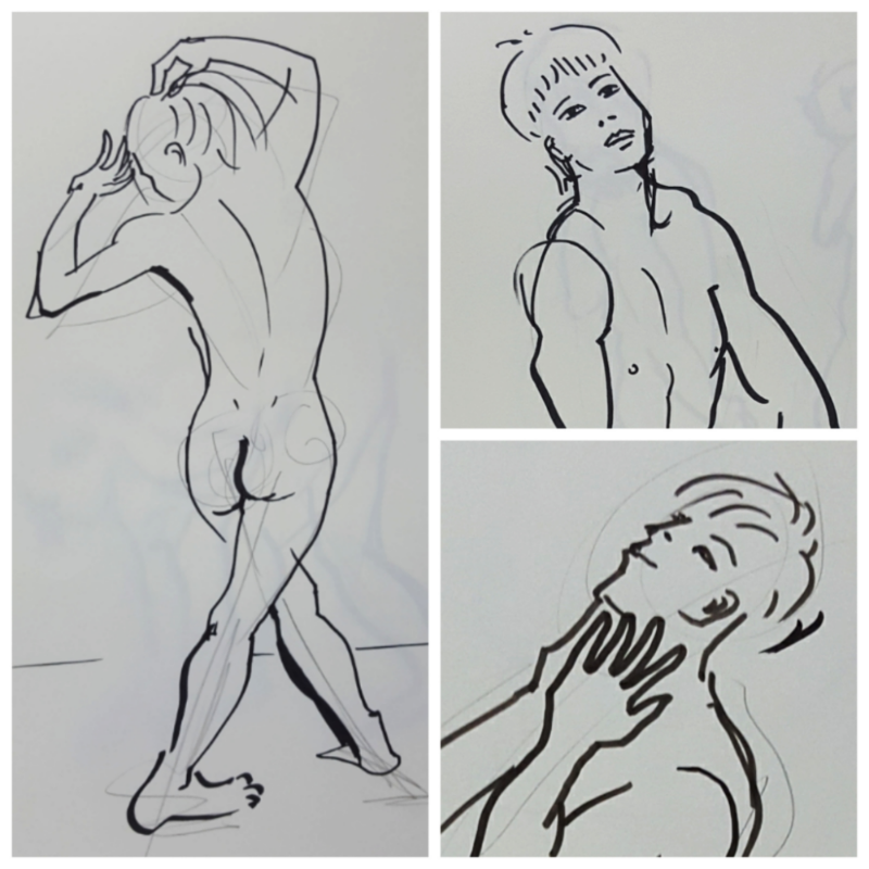 크로키(5.. : 크로키(5분) 스케치판 ,sketchpan