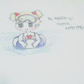 우유한잔님.. : 우유한잔님이 그려준 사랑이 ( 여름 분위기) 고마워요♡♡♡ 스케치판 ,sketchpan